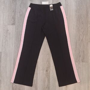 New York & Company Black and Pink Track Pants